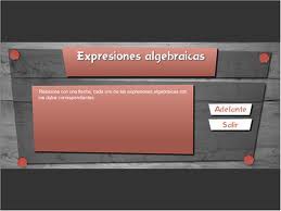 Juego Grado Noveno: Expresiones Algebraicas (Primer Periodo)